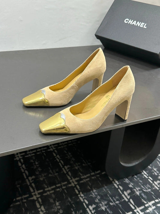 Chanel 2026 Kitten Heels Pumps Leather Sheepskin 832526