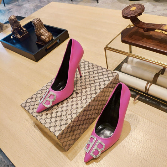 Balenciaga 26s High Heel Pump 105 Pink Cowhide 681172