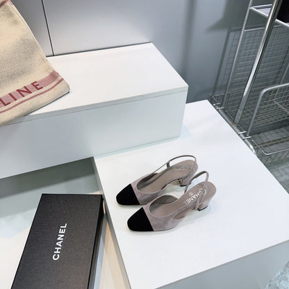 CC 25 SlingBack 65mm Grey Black Suede 388465