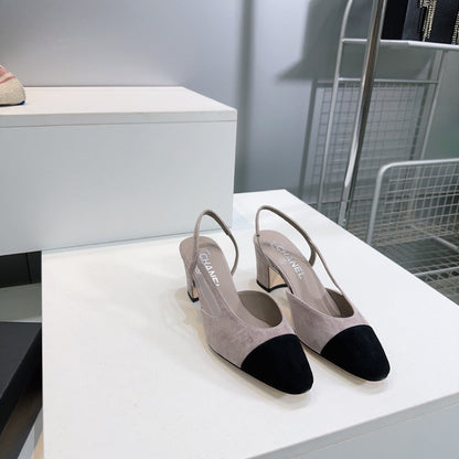 CC 25 SlingBack 65mm Grey Black Suede 388465