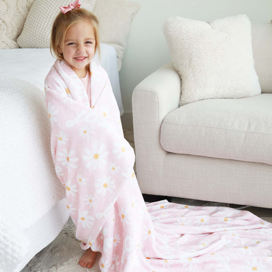 Daisy Garden Personalized Kids Blanket
