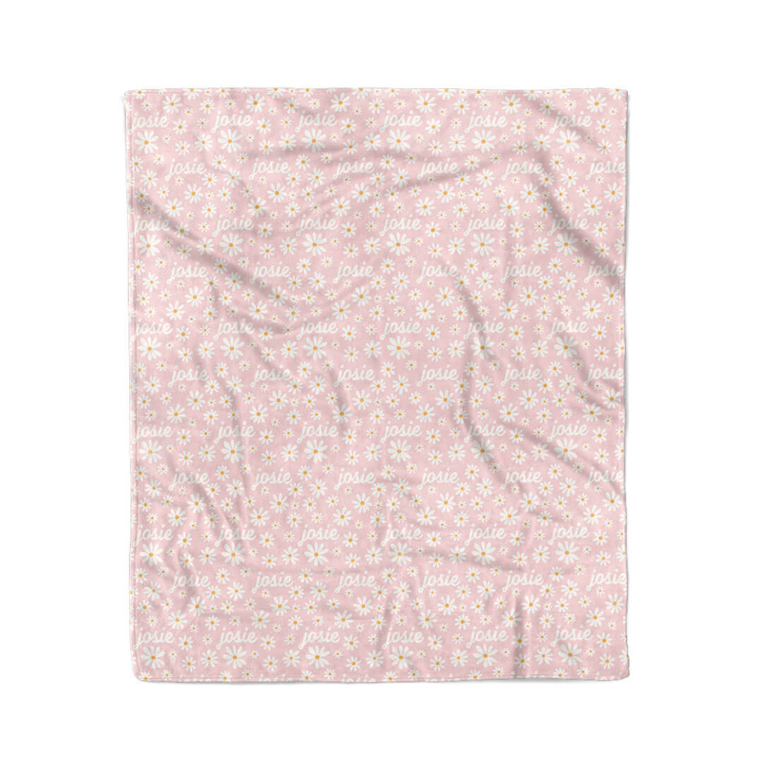 Daisy Garden Personalized Kids Blanket