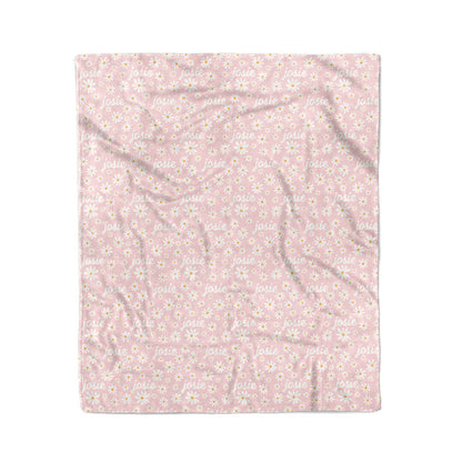 Daisy Garden Personalized Kids Blanket