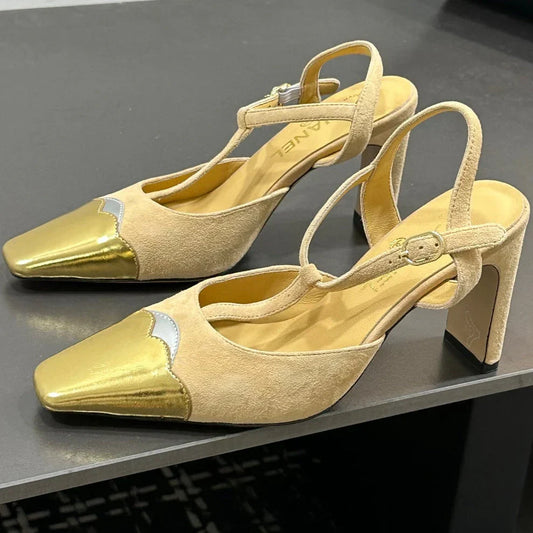 Chanel 2026 Slingback Kitten Heels Pumps Leather Sheepskin 832520