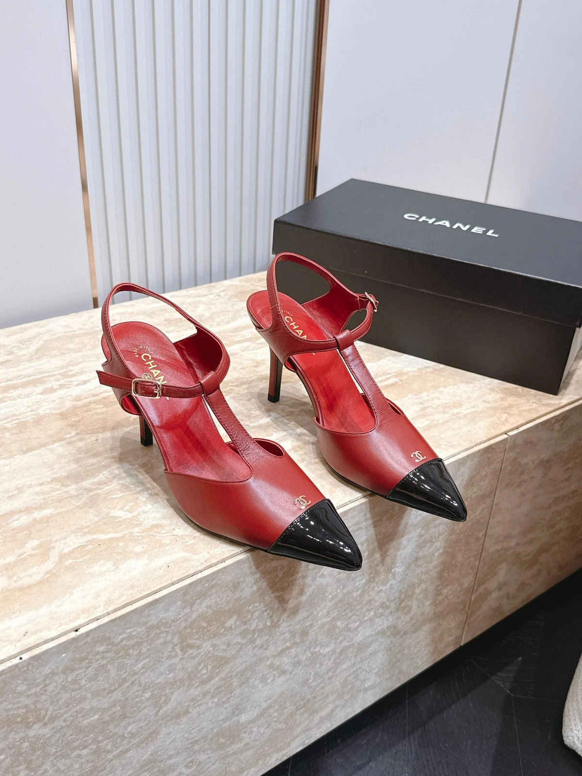 Channel 2026 Slingback 90mm Calfskin 898943