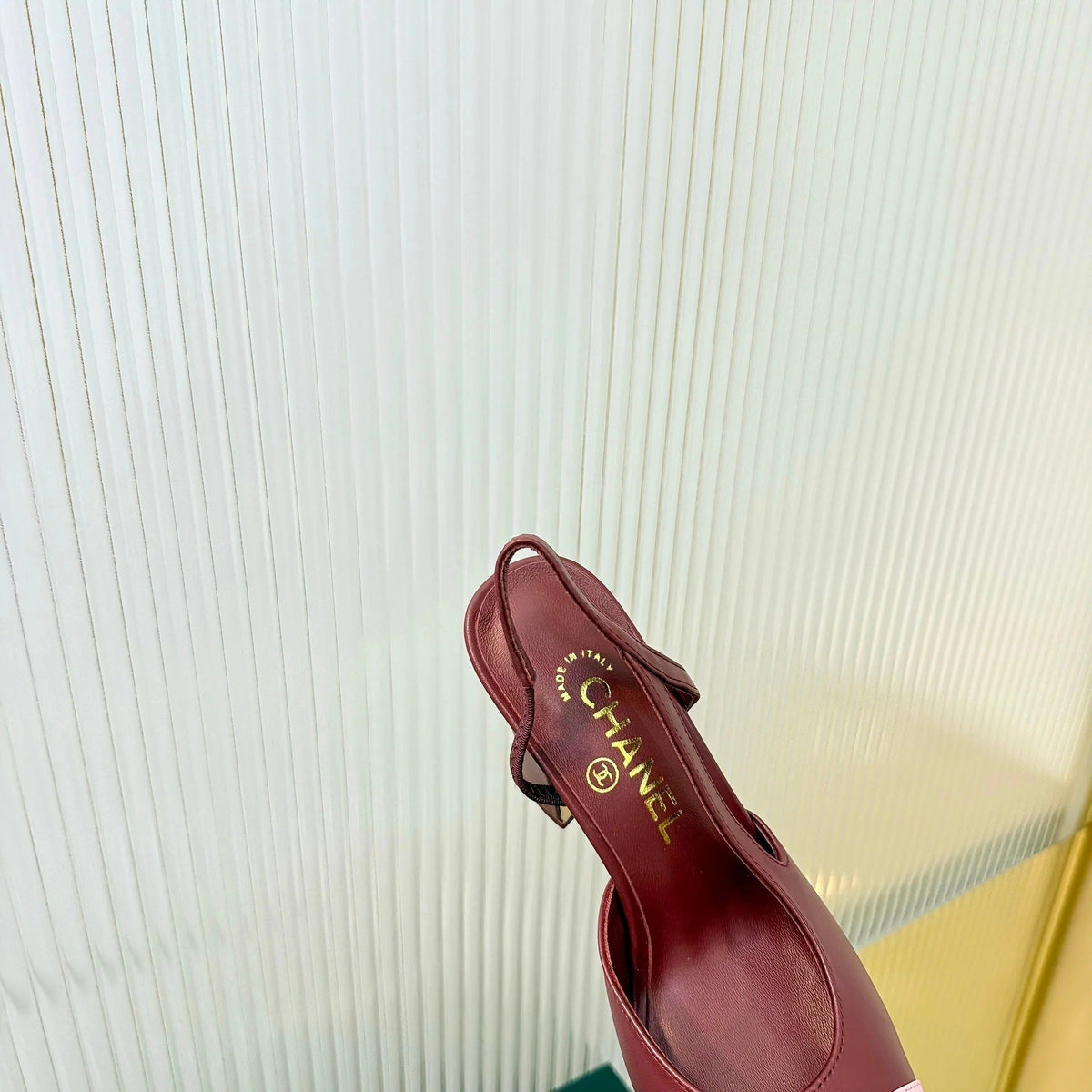 CC 26 Slingback High Heel 9cm Red Pink Lambskin 714017