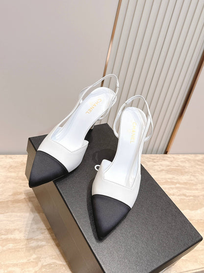 Channel 2026 Slingback 90mm Fabric Calfskin 898949