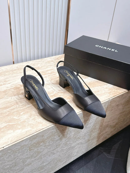 Channel 2026 Slingback 65mm Fabric Calfskin 898961