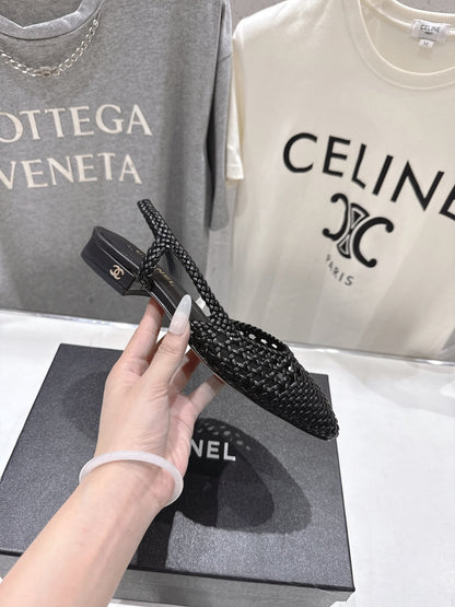 CC 26s Slingback Flat Black Distinct Woven 888093