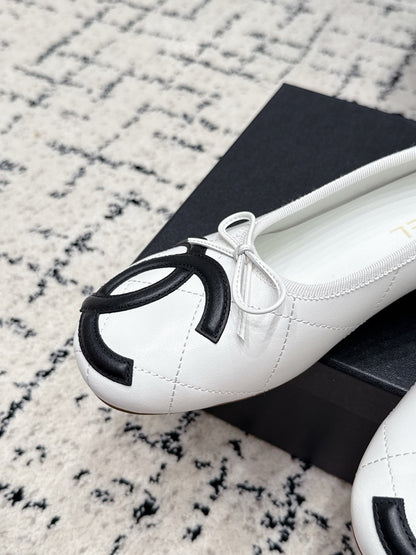 CC 26s High Heels With Bow White Lambskin
