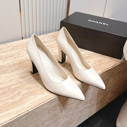 CC Métiers d’art 2026 Pumps 9.5cm White Sheepskin 898966