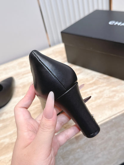 CC Métiers d’art 2026 Pumps 9.5cm Black Sheepskin 898969