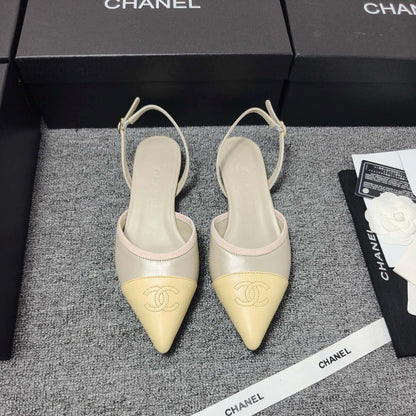 CC 26s Slingback Pointed Khahi Yellow Leather 681973