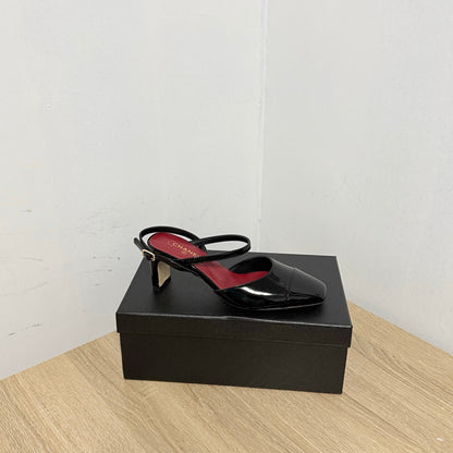 CC Métiers d’art 2026 Slingbacks 6.5cm Black Patent Calfskin 865640