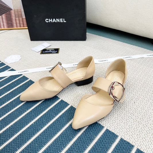CC 26s Slingback Flat Beige Sheepskin 867769