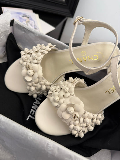 CC 25 Slingback White Lambskin 233399