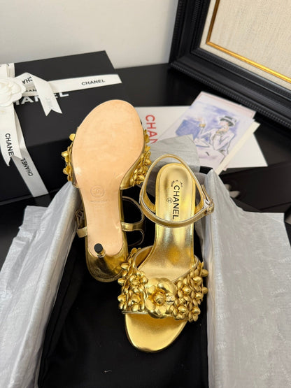 CC 25 Slingback Gold Lambskin 233402