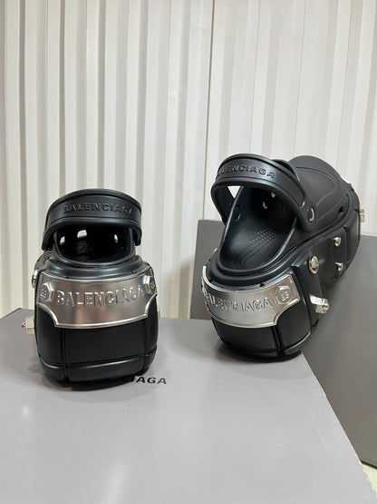 Balenciaga x Crocs Hardcrocs Black Leather 672650