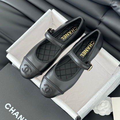 cc mary jane black quilted calfskin