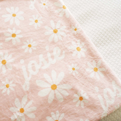 Daisy Garden Personalized Kids Blanket